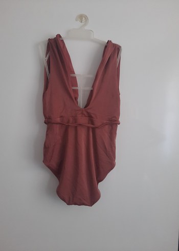 Bordo İnce Askılı Kemerli Bohem Mayo - Görsel 3