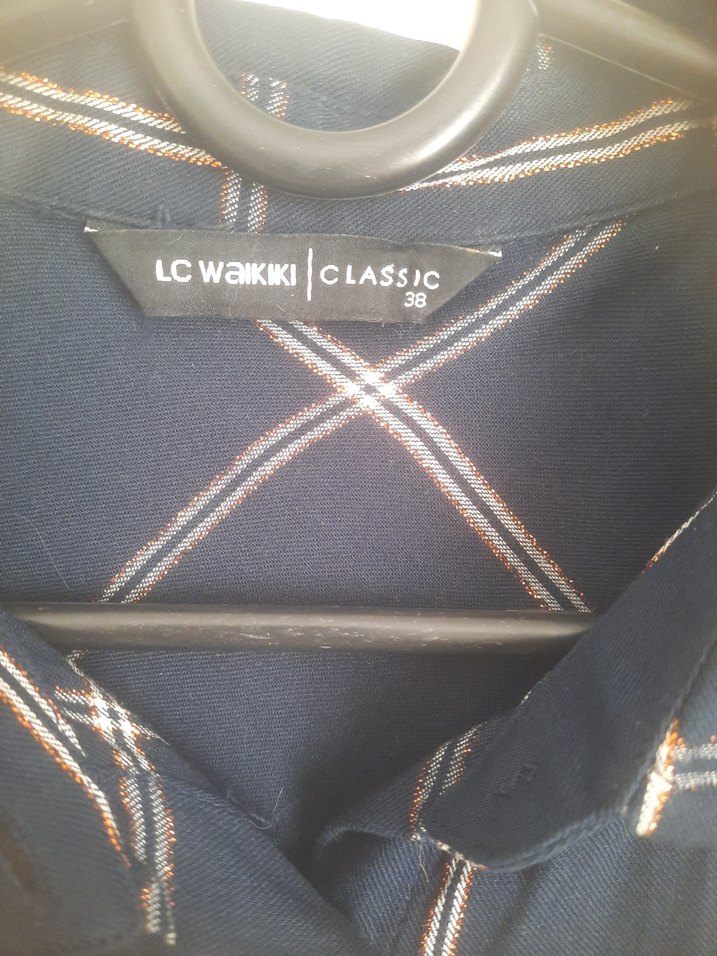 Düğmeli Uzun Kollu Kadın Keten Gömlek - Görsel 3