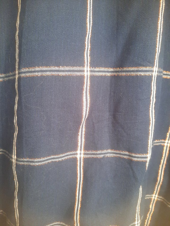 Düğmeli Uzun Kollu Kadın Keten Gömlek - Görsel 5