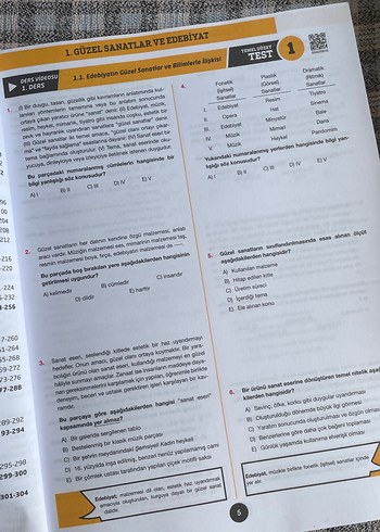 AYT Türk Dili ve Edebiyatı Soru Bankası