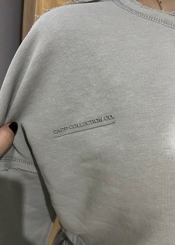 Gri Kadın Rahat Kesim Eşofman Takımı - Görsel 7