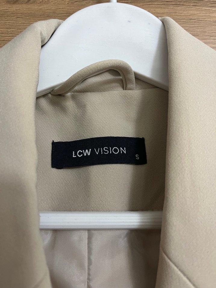 Bej Süet Düğmeli Kolsuz Yelek - Görsel 3