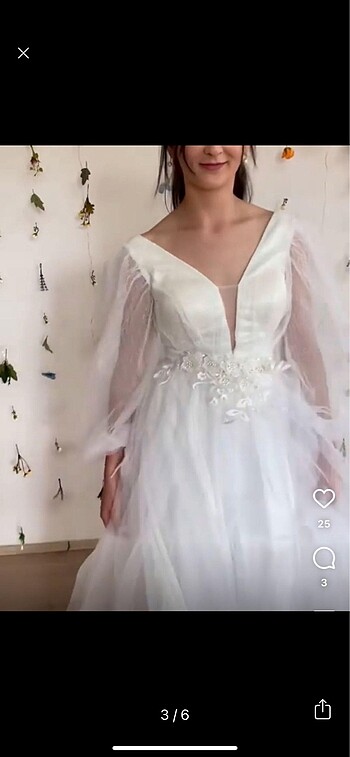 m Beden Nikah elbisesi