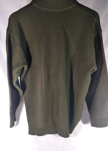 l/xl Beden haki Renk Yarım Fermuarlı Yünlü Erkek Kazak