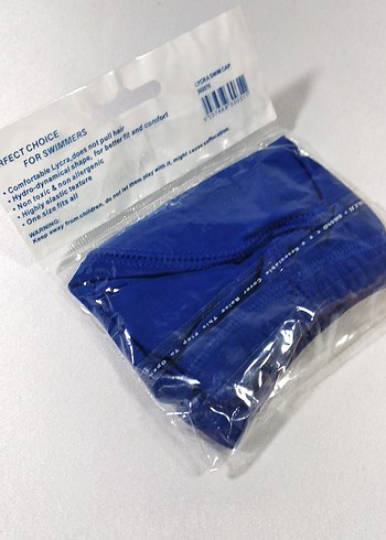 Lacivert Lycra Yüzme Bonesi - Görsel 5