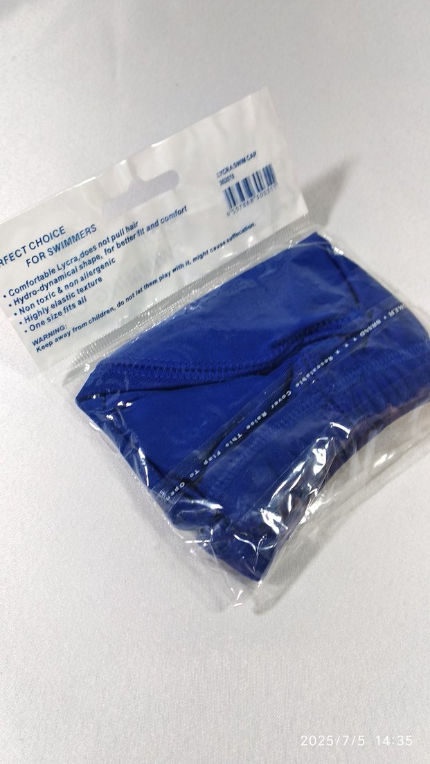 Lacivert Lycra Yüzme Bonesi - Görsel 5