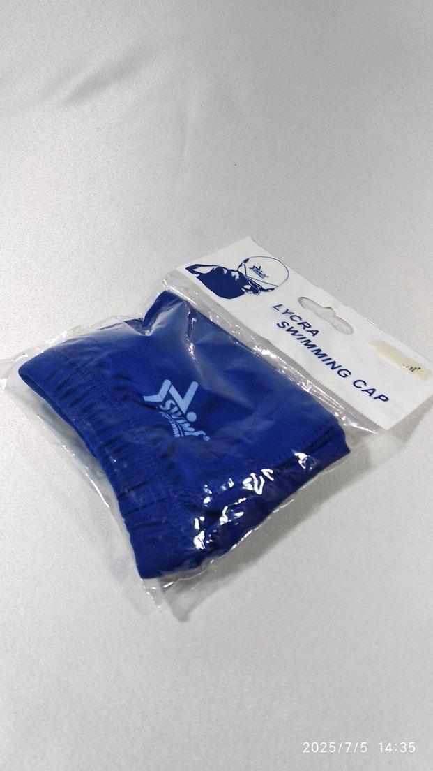 Lacivert Lycra Yüzme Bonesi - Görsel 3