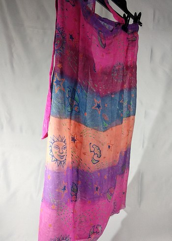 Renkli Bohem Kadın Pareo - Görsel 3