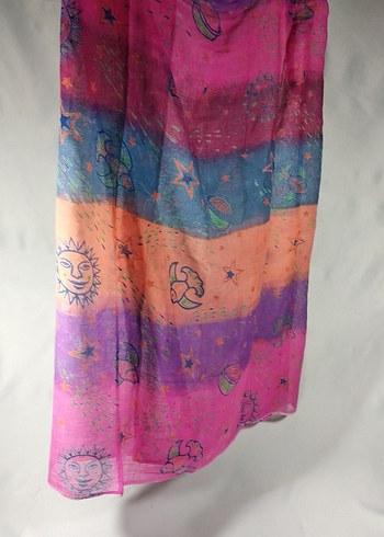 Renkli Bohem Kadın Pareo - Görsel 4