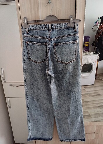 m Beden mavi Renk Düz kot pantolon
