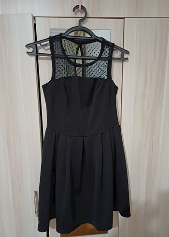 siyah mini elbise - Görsel 2