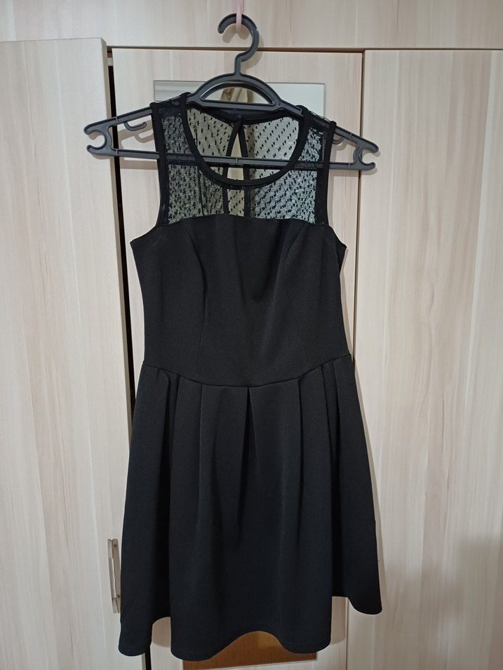 siyah mini elbise - Görsel 2