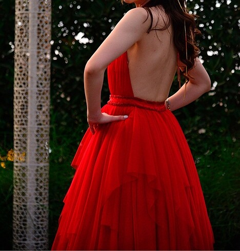 Tasarımcı Özel dikim houte couture kına elbisesi