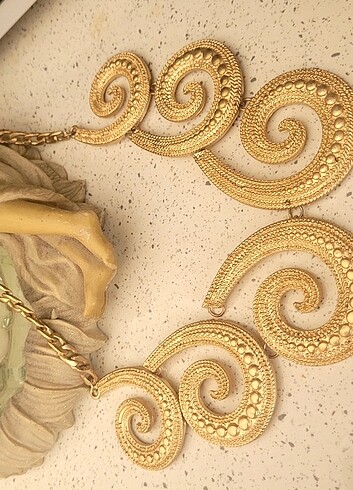 Gold summer vintage kolye