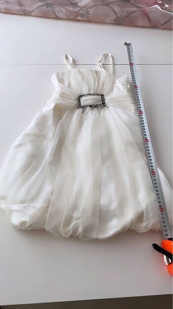 8 Yaş Beden beyaz Renk Abiye elbise