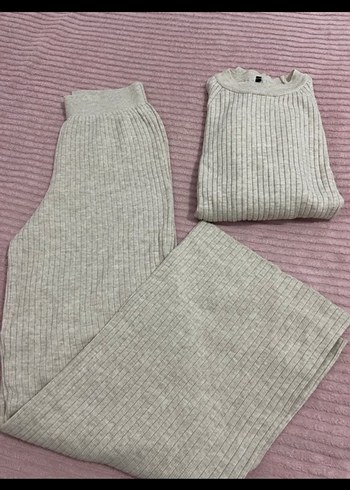 Bej Kadın Yün Rahat Kesim Eşofman Takımı - Görsel 2