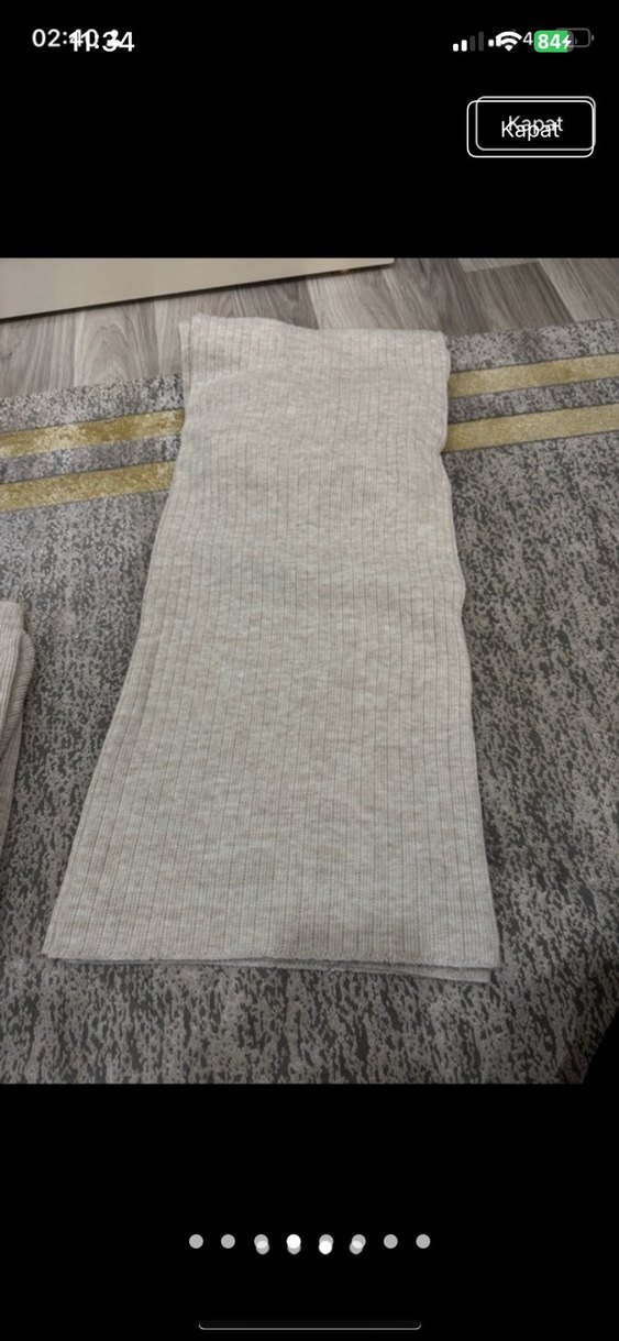 Bej Kadın Yün Rahat Kesim Eşofman Takımı - Görsel 4