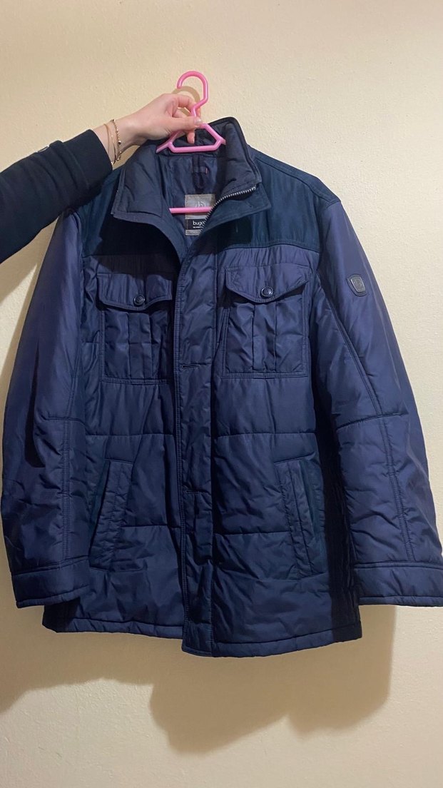 Bugatti Düğmeli Lacivert Erkek Mont - Görsel 3