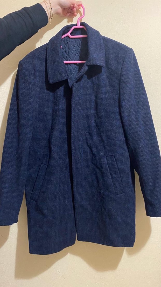 Erkek Lacivert kaban - Görsel 3