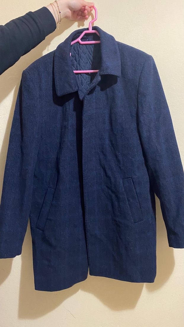 Erkek Lacivert kaban - Görsel 2