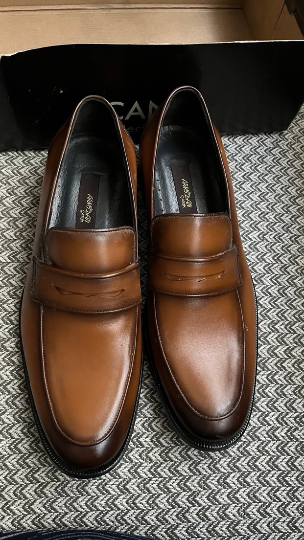 Klasik Erkek Kahverengi Deri Ayakkabı - Görsel 2
