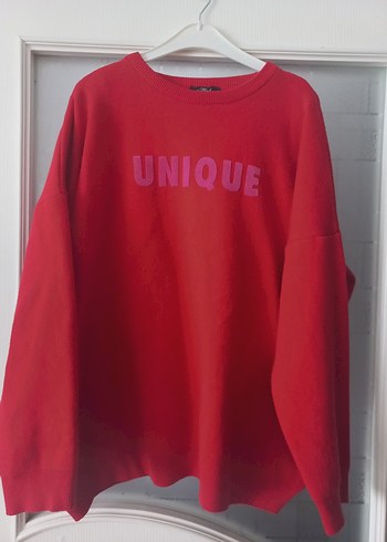 Kadın Kırmızı Oversize Sweatshirt