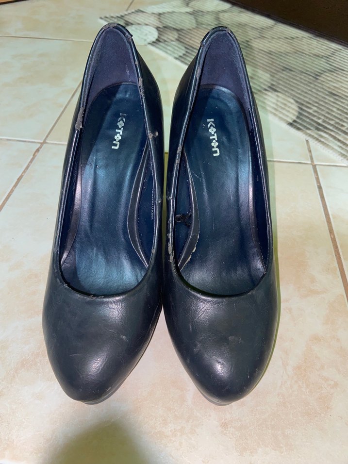 Siyah Platform Topuklu Kadın Stiletto - Görsel 2