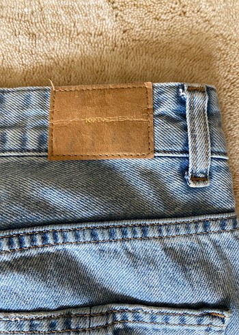 Kadın Mavi Kargo Jean Pantolon - Görsel 5