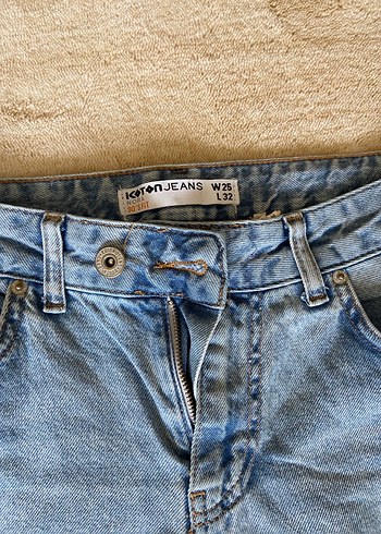 Kadın Mavi Kargo Jean Pantolon - Görsel 2