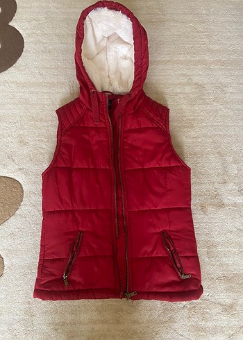 Bordo Şişme Kadın Yelek - Görsel 2