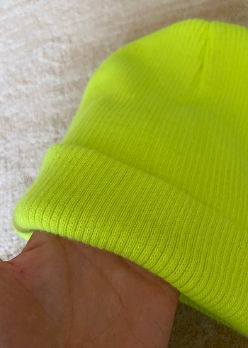 Kadın Yeşil Örgü Polar Bere - Görsel 2