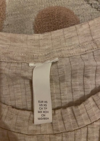 Bej Kısa Kollu Triko Kadın Kazak - Görsel 2