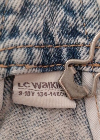 10 Yaş Beden Kız Çocuk Geniş Kesim Denim Askılı Şort Tulum