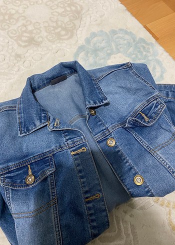 Çocuk kız kot ceket - Görsel 4