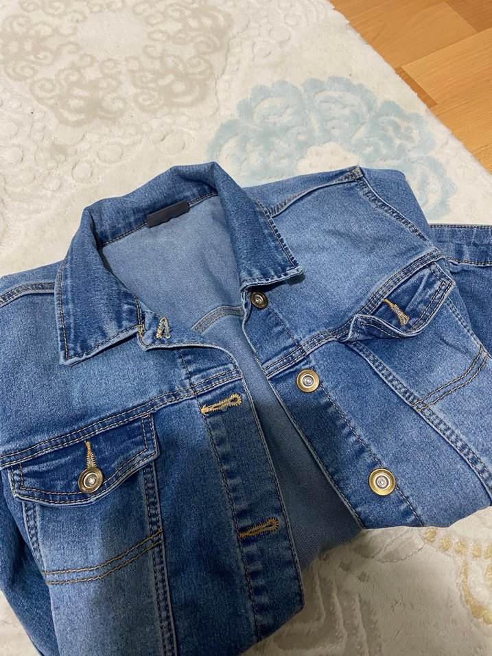 Çocuk kız kot ceket - Görsel 4