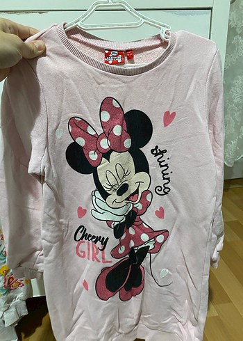 Kız Çocuk Gri Nakışlı Pamuklu Sweatshirt - Görsel 7