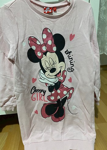 Kız Çocuk Gri Nakışlı Pamuklu Sweatshirt - Görsel 4