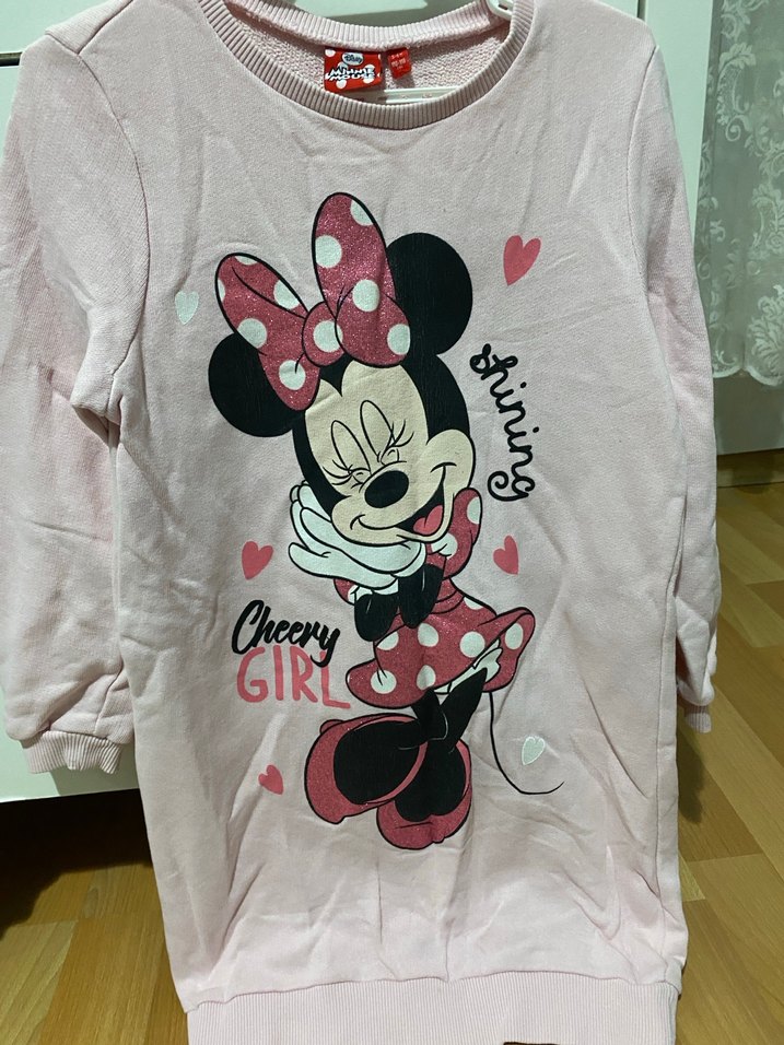 Kız Çocuk Gri Nakışlı Pamuklu Sweatshirt - Görsel 4