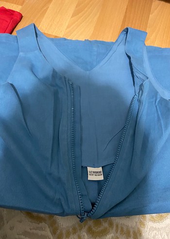 Kız çocuk yumuşak kot elbise - Görsel 6