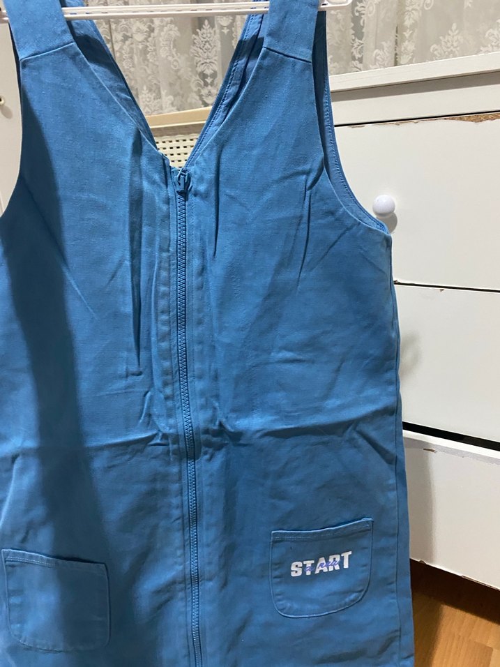 Kız çocuk yumuşak kot elbise - Görsel 4