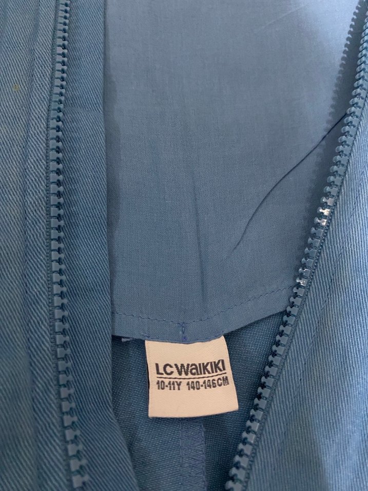 Kız çocuk yumuşak kot elbise - Görsel 5