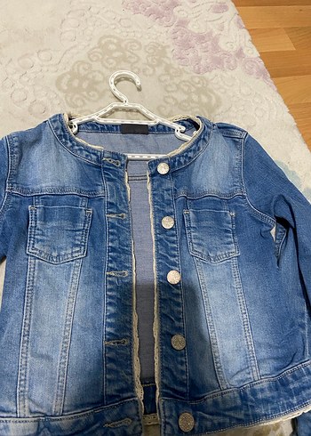 Kot ceket kız çocuk - Görsel 4