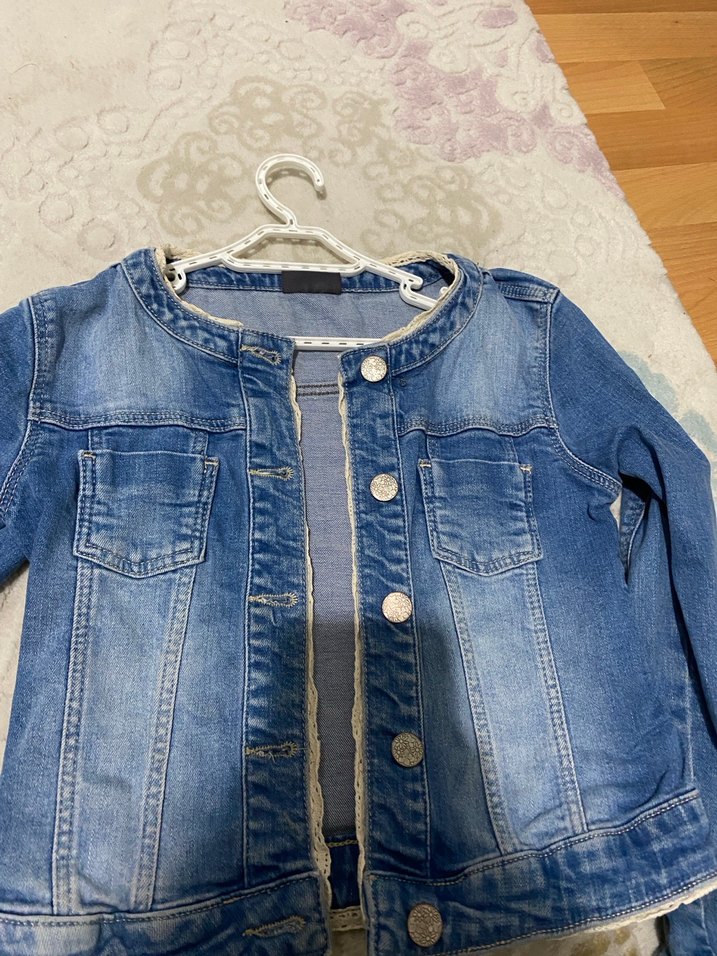 Kot ceket kız çocuk - Görsel 4