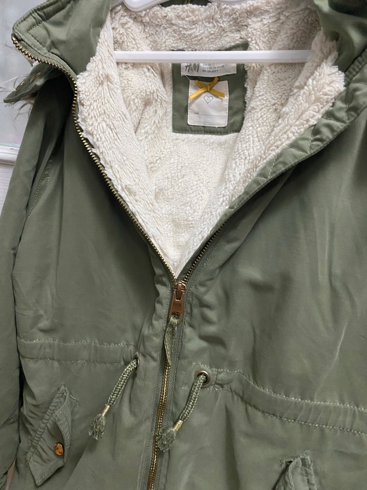 Haki H&M kız çocuk mont - Görsel 3