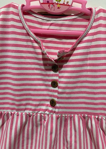 Sarı Kolsuz Kız Çocuk Elbise - Görsel 5