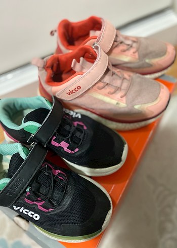 Kız Çocuk Renkli Cırtlı Spor Ayakkabı - Görsel 7