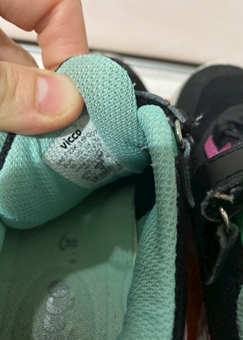 Kız Çocuk Renkli Cırtlı Spor Ayakkabı - Görsel 5