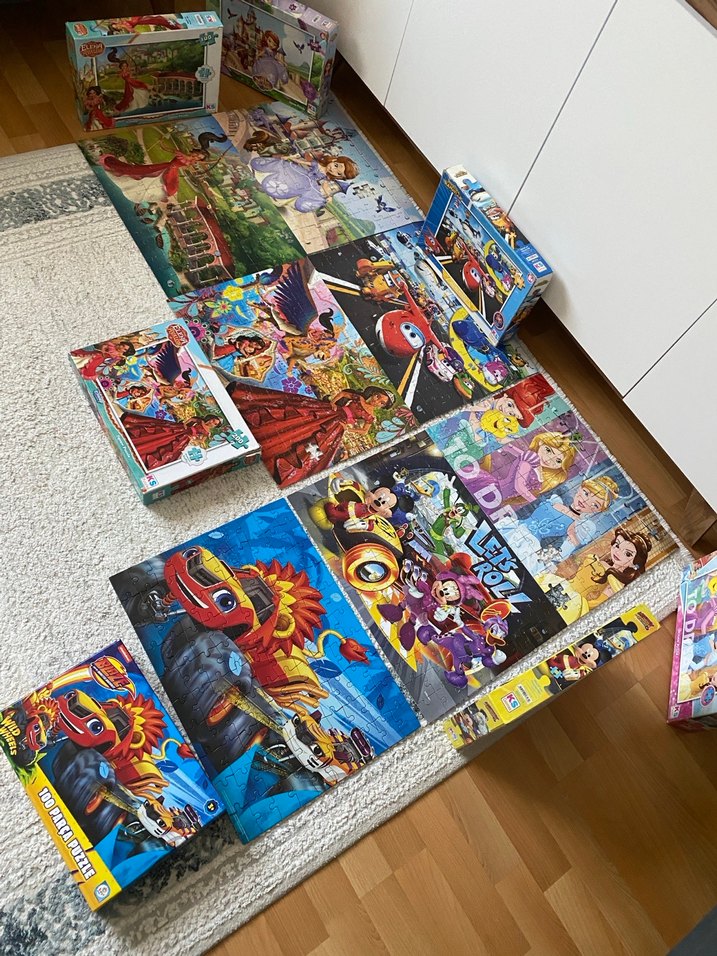 Renkli Çocuk Puzzle Seti - Görsel 5