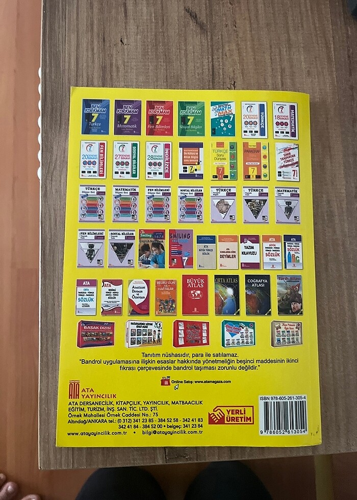 Türkçe Test kitabı - Görsel 2