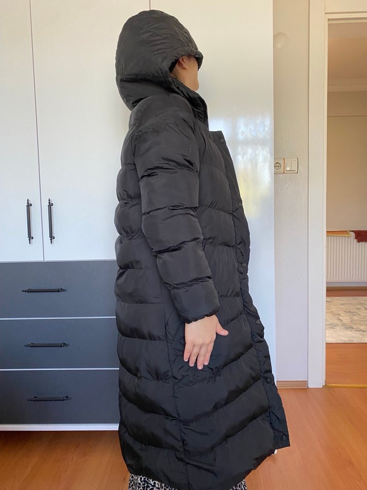 Uzun kadın mont - Görsel 2